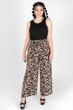 Pantalón ancho animal print