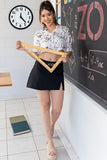 Falda corta lisa (6912922288170)