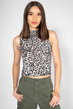 Playera sin mangas animal print