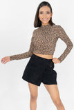 Falda short lisa