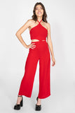 Jumpsuit halter con amarre en espalda