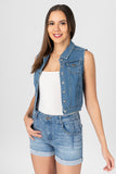 Short de mezclilla tiro medio