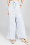 Pantalón pierna ancha con rayas