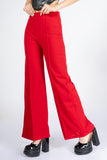 Pantalón pierna ancha tiro alto