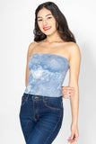 Blusa strapless