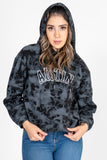 Sudadera con hoodie tie dye estampado 