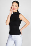 Blusa sin mangas cuello alto