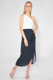 Falda midi con abertura