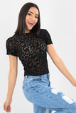 Playera  mesh animal print  manga corta (6919311917098)