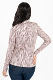 Blusa animal print cuello alto manga larga (6919311622186)
