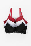 Coordinado brasier y bikini con encaje (6929236852778)