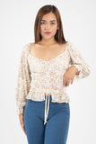 Blusa manga 3/4 con jareta (6907459960874)