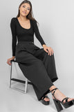 Pantalón ancho liso con bolsas (6944999637034)